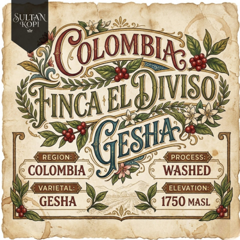 Colombia Finca Eldaviso Gesha Green Bean Import 500 Gr | Specialty Soffee Beans