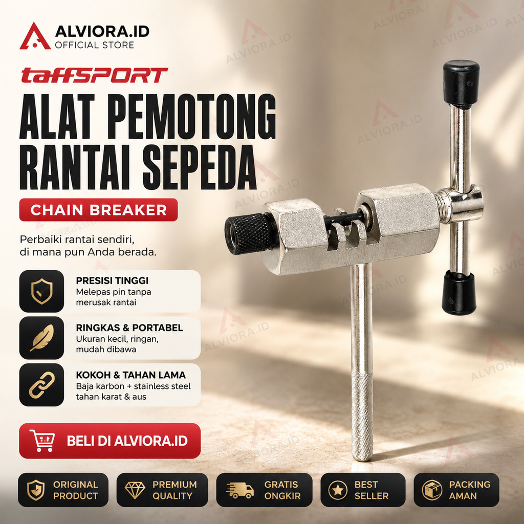 TaffSPORT Alat Pemotong Rantai Sepeda Chain Breaker | Chain Breaker Pemotong Rantai Sepeda ~ Perbaik