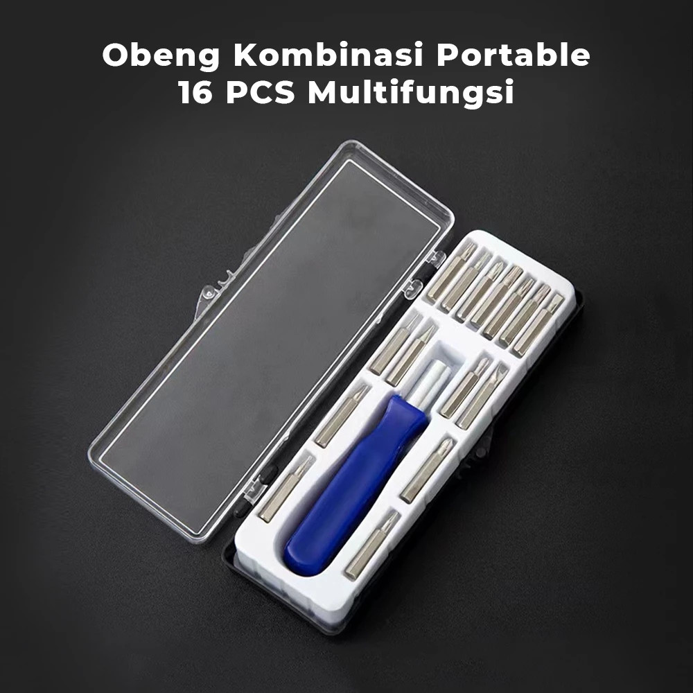 Obeng Hp Set 16 In 1 Serbaguna Lengkap Obeng 1 Set Serbaguna