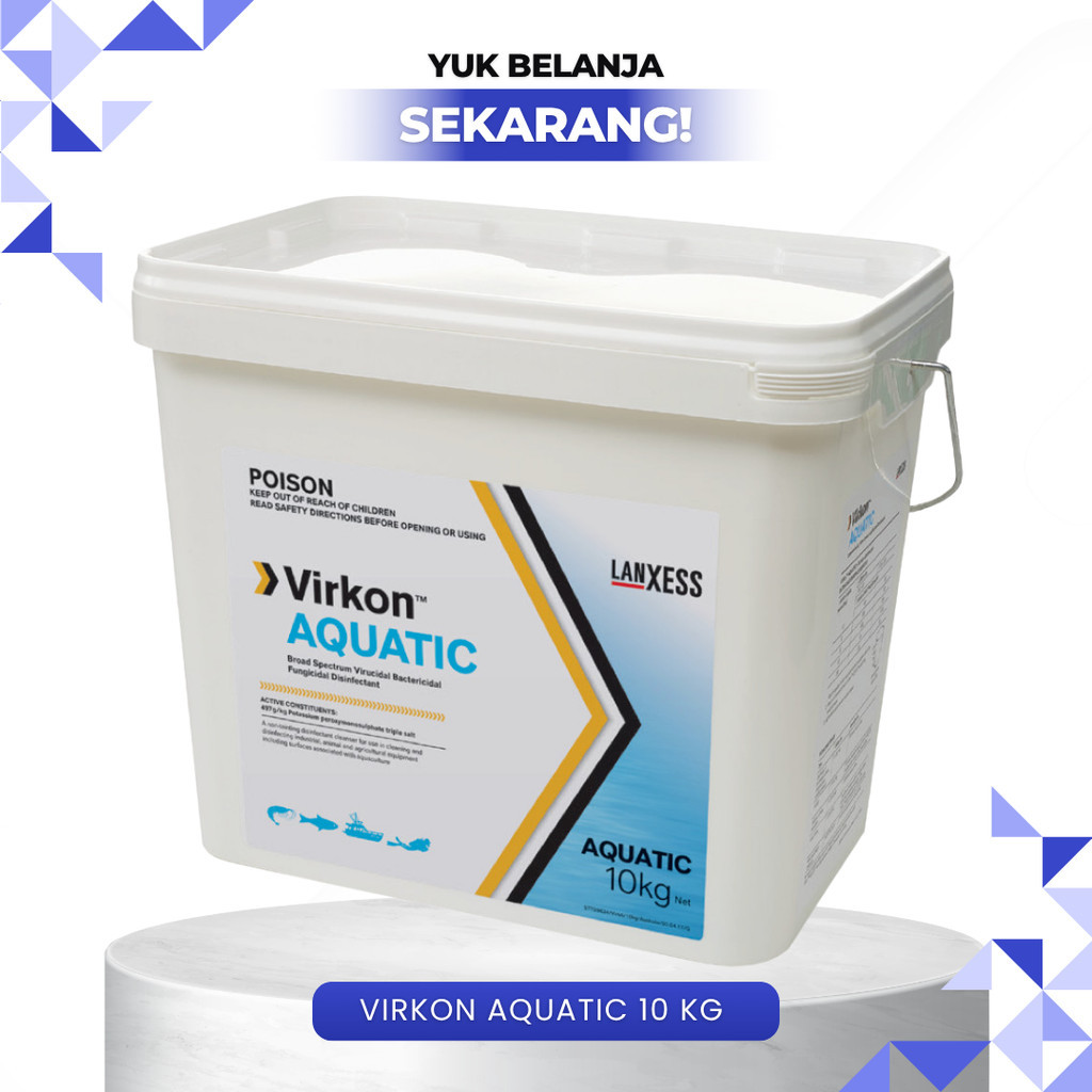 VIRKON AQUATIC 10 KG - Desinfektan Untuk Tambak Udang, Ikan Hias Dan Lainnya.