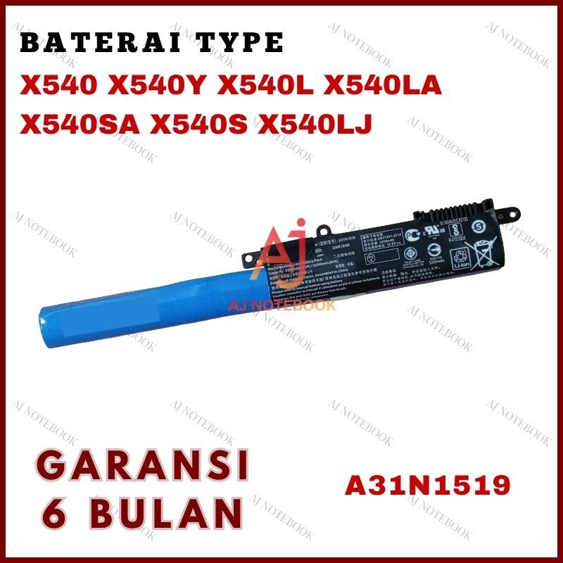 Baterai Asus X540 X540Y X540L X540LA X540SA X540S X540LJ -AJNB