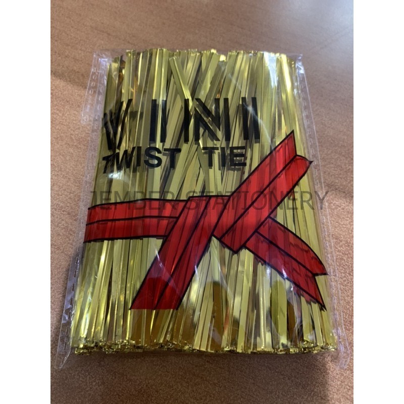 (1bks) Kawat Ikat Parcel 10cm / Twist Tie