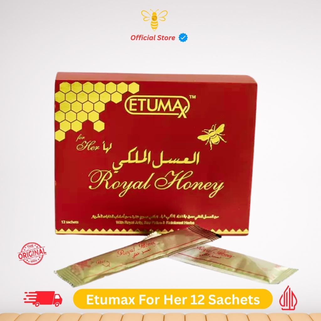 Etumax Royal Honey For Her Madu Herbal Asli Malaysia Original | 12 Sachet | Madu Murni Wanita Royal 