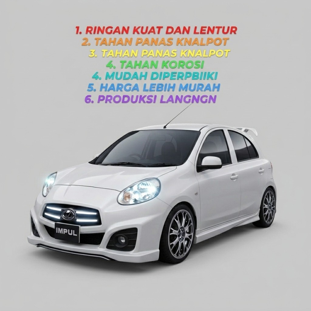 DISKON bodykit nissan march bodikit march 2009-2014