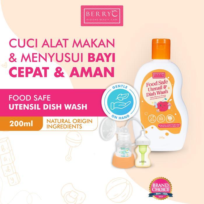 Ready BerryC Food Safe Utensil & Dish Wash 800G - Sabun Cuci Botol Susu Bayi Baby Bottle Soap Cleans