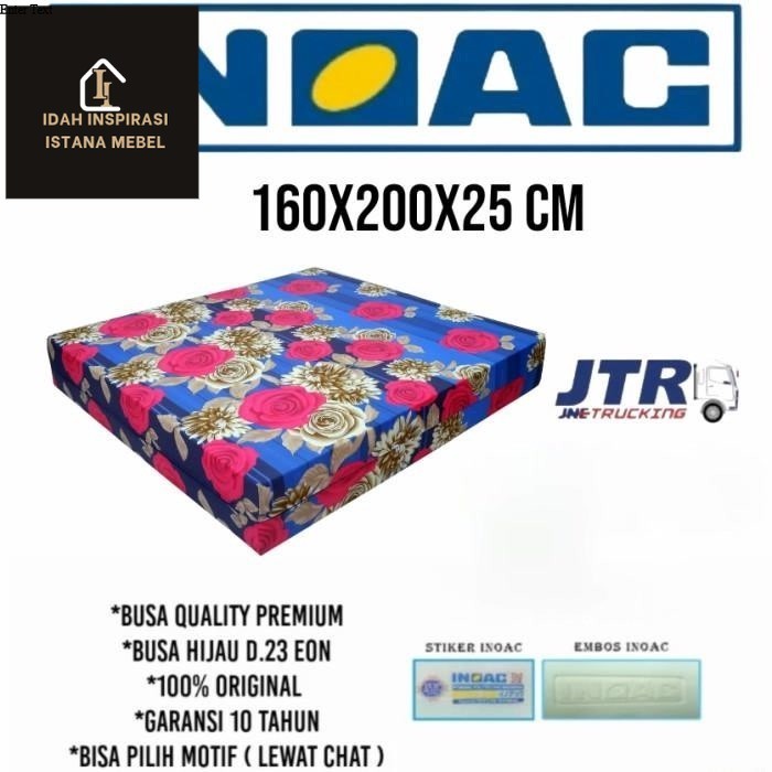 kasur busa inoac original 160x200 tebal 25 cm garansi 10 tahun