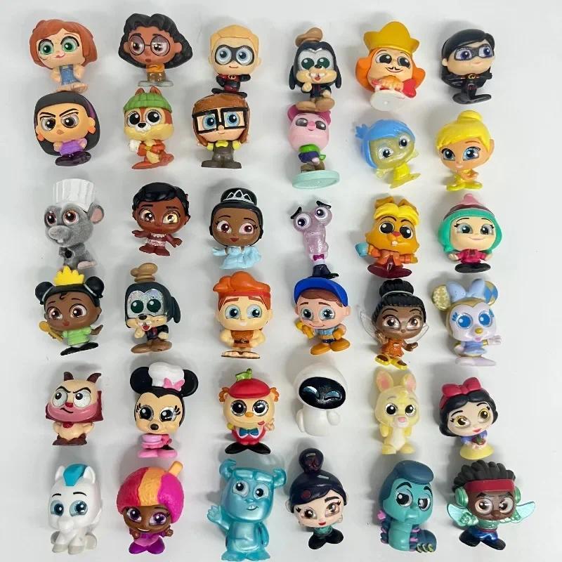 sney Doorables Kawaii Big Eyes Dolls Anime Figures Mickey Stitch Snow White Mermaid Collection Decor
