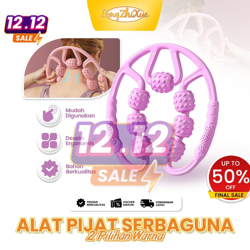 Pelangsing Kaki Alat Pijat Kaki Relaksasi Otot Betis Pijat Manual Rol Leher Bahu Stimulasi Meridian