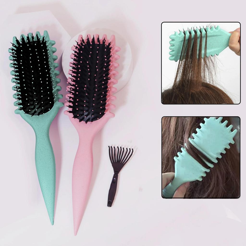 1PCS Curly Hair Definition Styling Brush Wrinkle Removal Hair Brush Entangled Wet Curly Hair Comb St