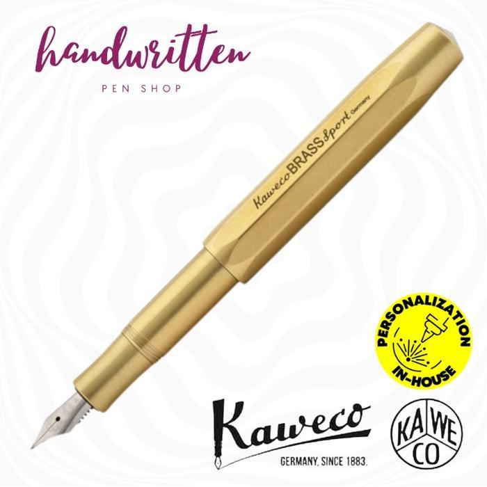 PROMO Terlaris KAWECO Sport BRASS Cartridge & Converter Fountain Pen - Extra Fine