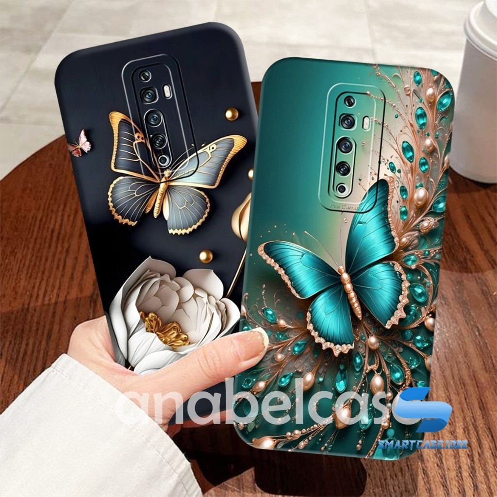Sofcase OPPO RENO 2F/ 2Z / 7Z 5G / 8Z 5G / RENO 4F / 5F Motif Kupu Kupu Aesthetic - Case Butterfly -