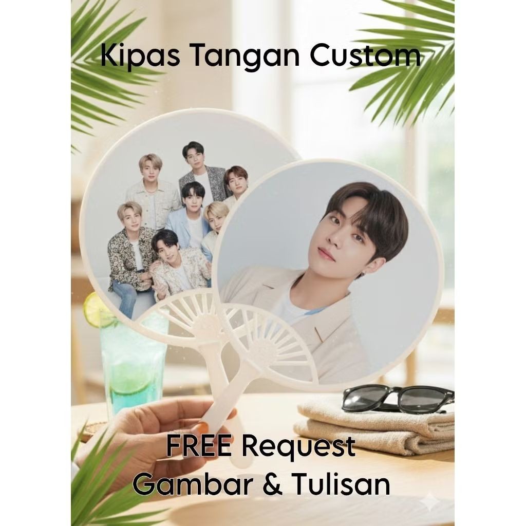 Kipas Tangan Custom - Kipas Tangan Hampers - Kipas Tangan Souvenir