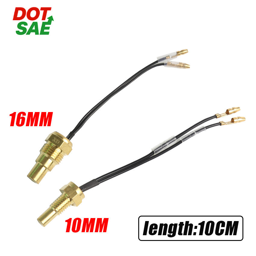 DOT SAE Sensor Temperatur Indikator Suhu Mobil Air Fan Kipas Radiator Thermoswitch Thermostat Digita