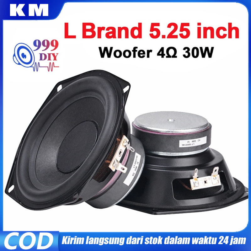 BECKY Speaker 3 inch 5.25 inci 5.25 In Inch LG-6515 Super Bass Bass 4 ohm 4Ohm 30W-40W 30W Woofer Su