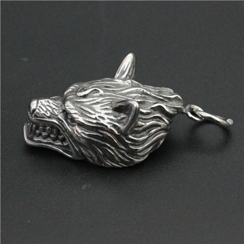 Cool Animal Wolf Head Pendant 316L Stainless Steel Fashion Lastest Punk Style Wolf Pendant