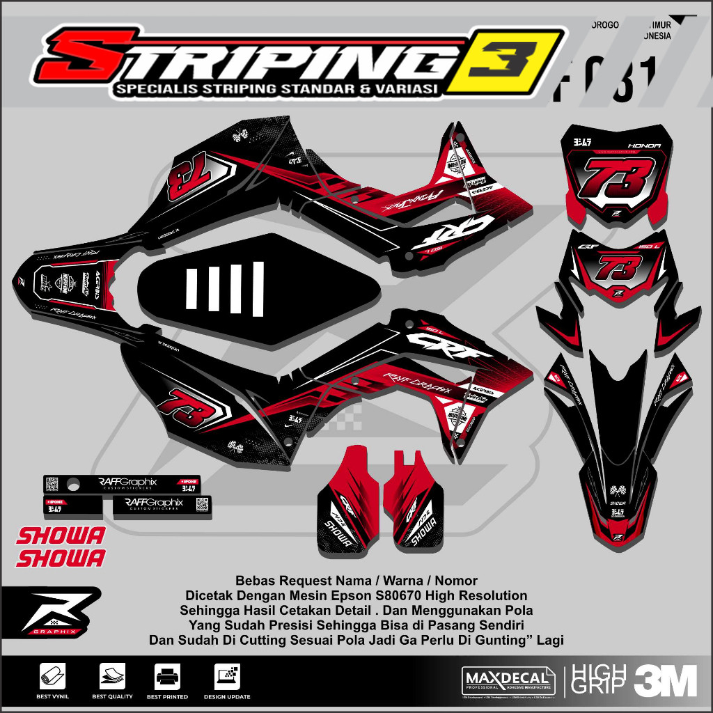 Design Crf 150 L /decal Custom Crf 150 Sticker Decal Crf Supermoto