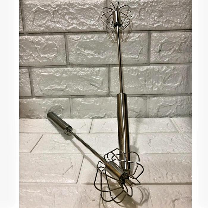 Kocokan Telur/Kocokan Kue/Kocokan Manual Otomatis Panjang 27cm