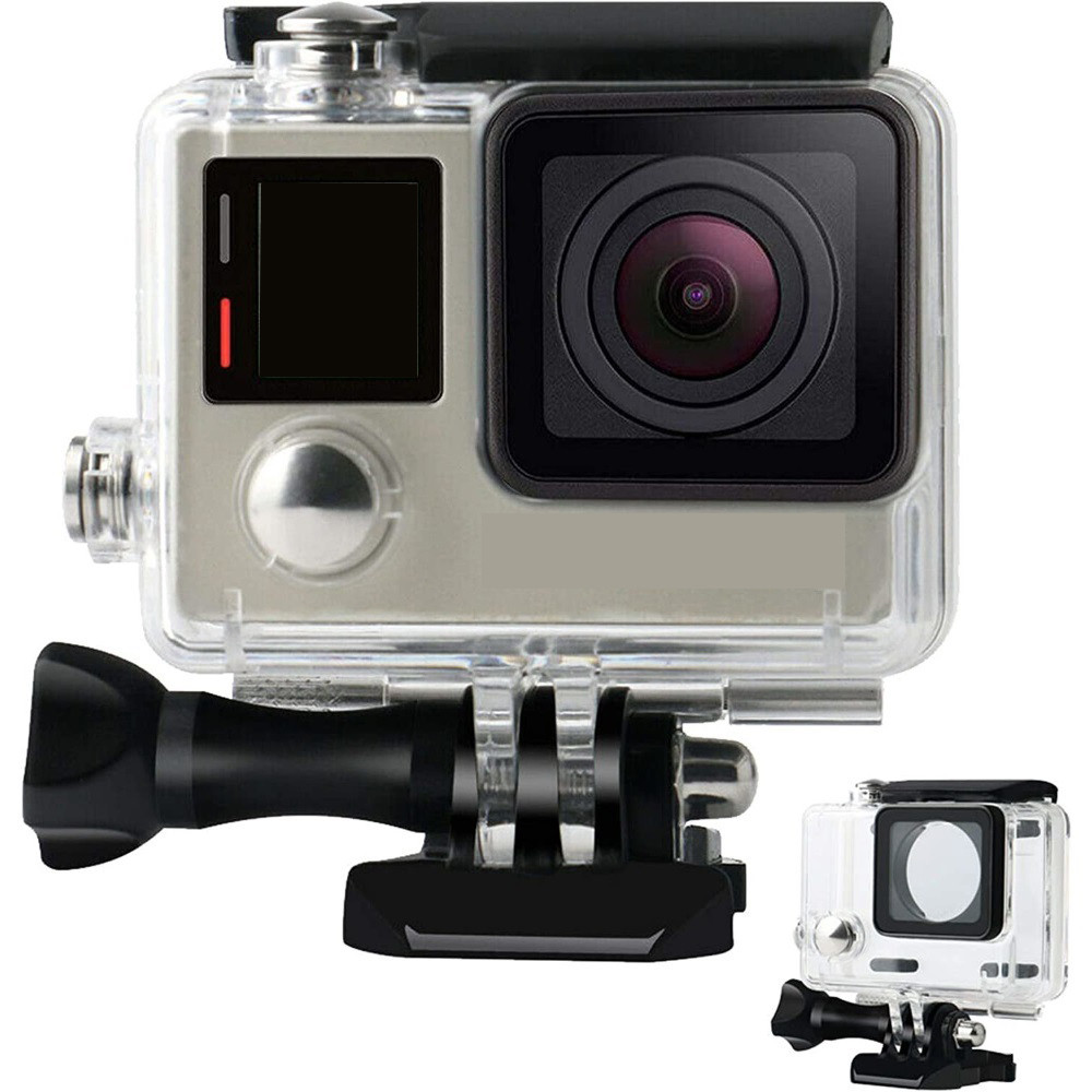 GoPro Hero 4 3+ Waterproof Case ving Underwater Housing Protector Cover For Go Pro 3 + GoPro 4 Case 