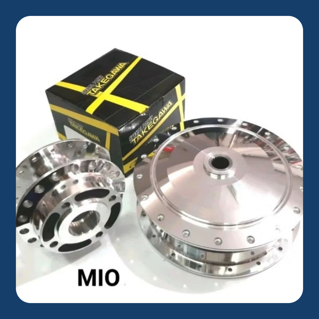 Tromol Depan+Belakang Mio Sporty Mio Soul Mio Smile Takegawa Bubut Cnc Sepasang Depan Belakang