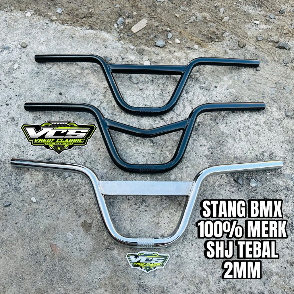 Stang BMX Stang Speda BMX Tebal 2mm Asli Merk SHJ Tebal Pol Stang Balap BMX