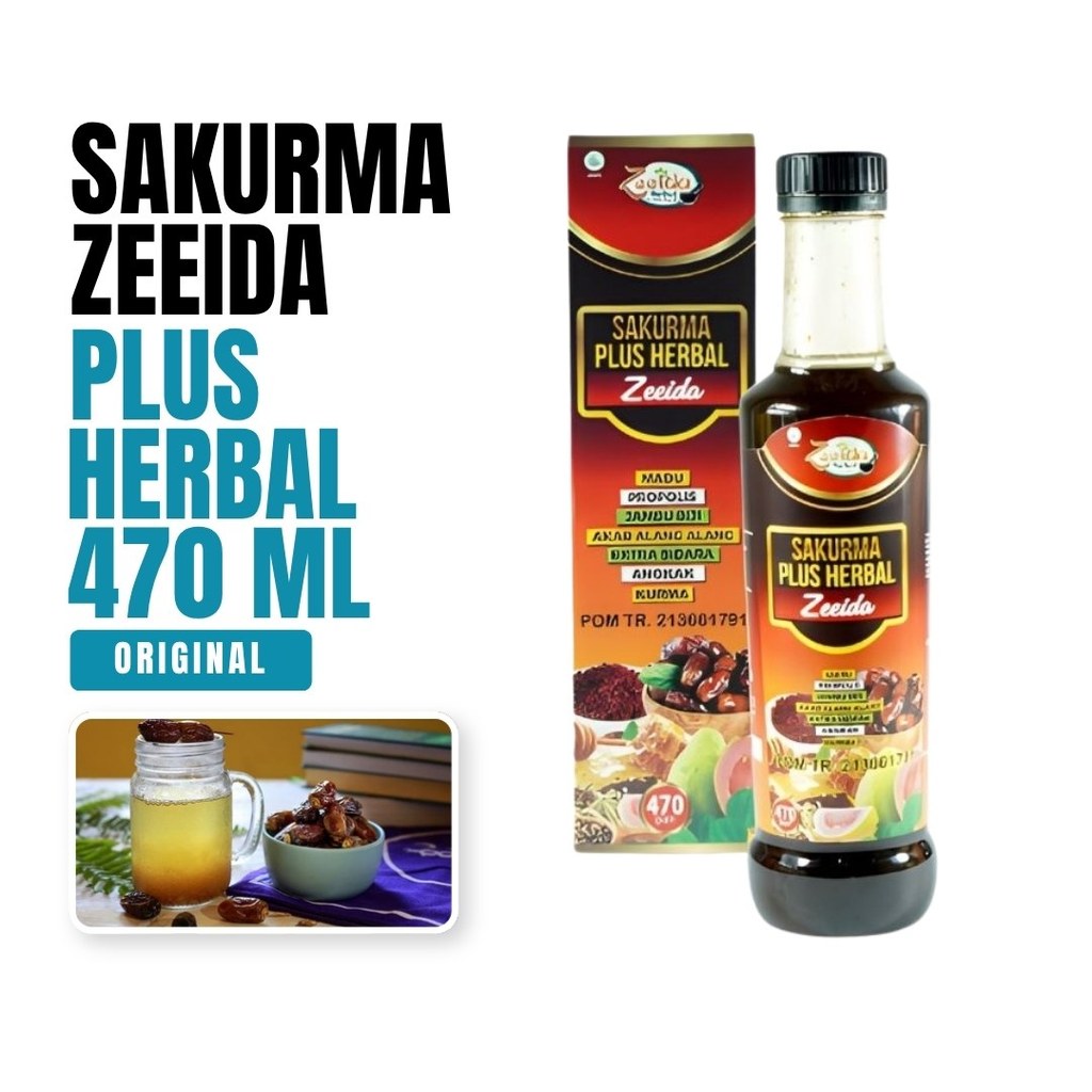 Zeeida Sari Kurma Angkak herbal BPOM madu propolis 470 gram