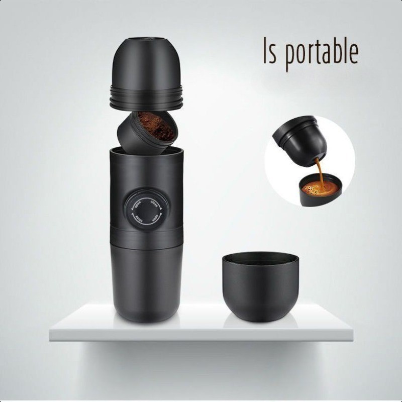 Mesin Pembuat Kopi Espresso Mini Manual Portable Manual Coffee Maker