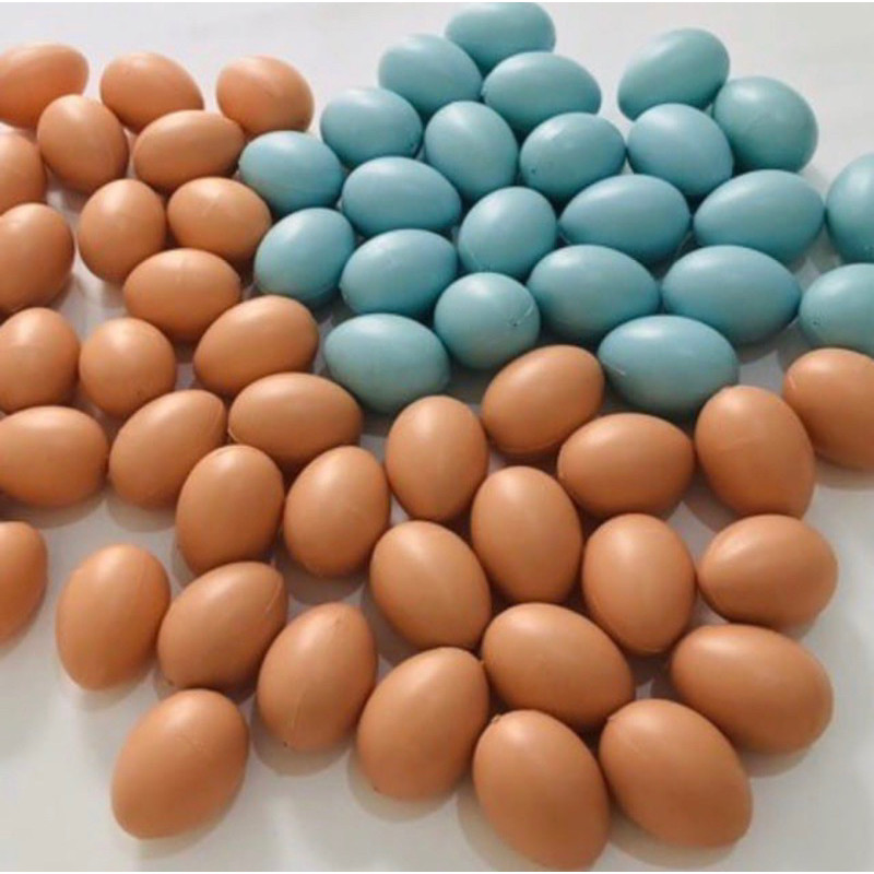 TELUR ASIN PLASTIK ISI 25PC  - AYAM 20PC / TELOR AYAM JALA JARING / TELOR PASKA PRAKARYA / MAINAN