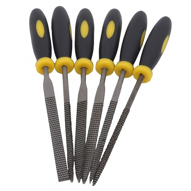 6pcs Kikir Besi Gepeng 160mm 180mm Half Round Fitter File Set