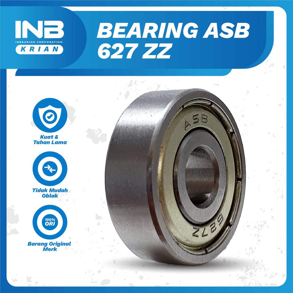 Laker Bearing 627 ZZ ASB Bearing Bushing Blender Bearing Mesin Gerinda INB KRIAN