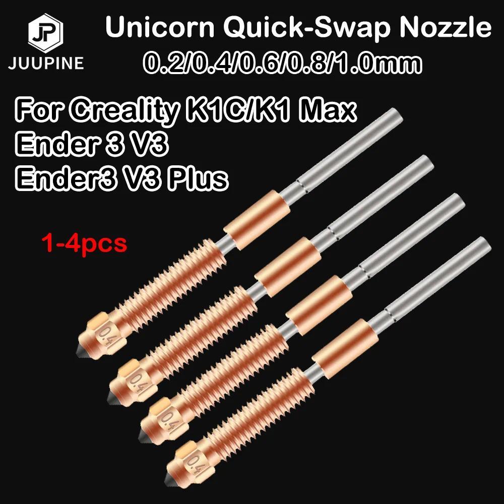 For Creality K1c Nozzle Creality K1 Max Nozzle .4 High Speed Upgrade Quick Swap Ender 3 V3 Nozzle fo