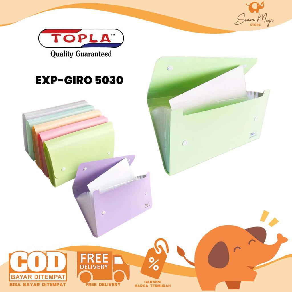 Topla Map Giro 5030 Expanding File | Map Kwitansi Giro Slip Plastik 12 Slot