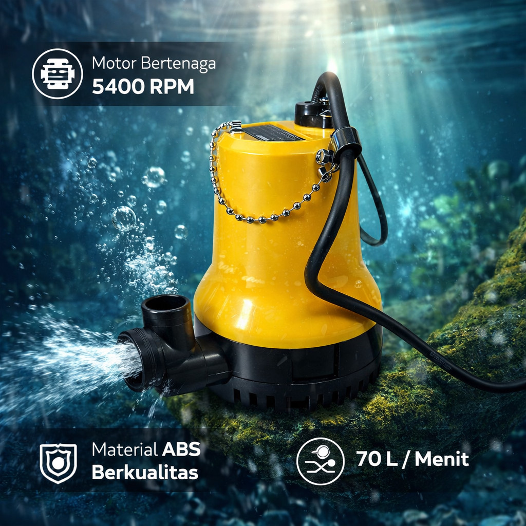 NEW 2026 Original MARINEPET Pompa Air Submersible Water Bilge Pump 12V - BL-2512SI