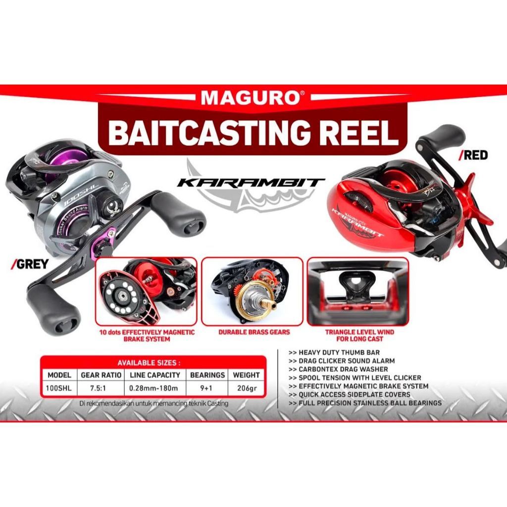 Reel BC Maguro Karambit 100SHL