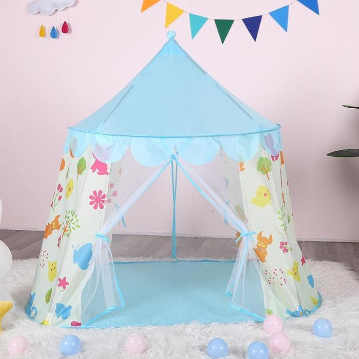 GS Tenda Anak Model Rumah 2 Pintu Warna Warni Tenda Castle Tenda Princess Anak Rumah - TENDA M017A B