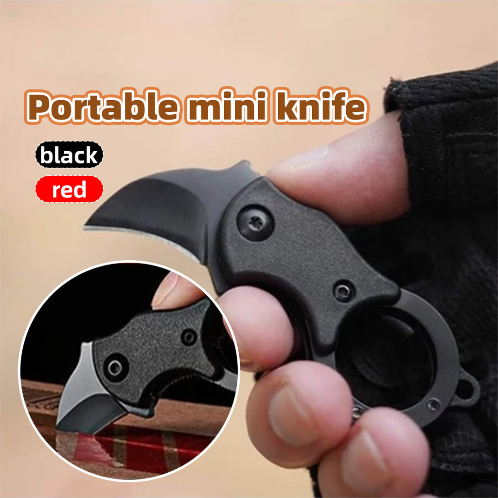 Pisau Saku Kecil Pria Pisau Bertahan Hidup di Luar Ruangan Berkemah dan Berburu Pisau Saku Portabel