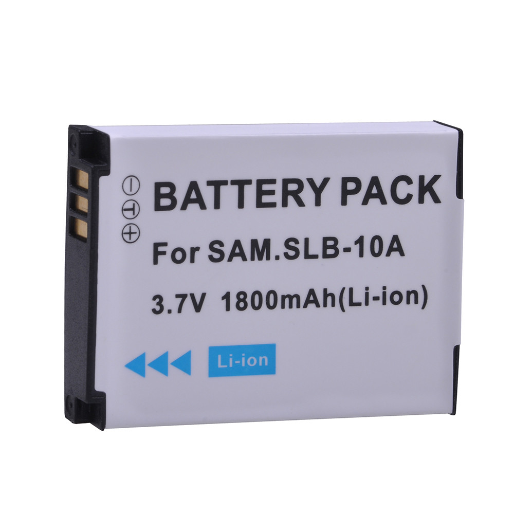 1800mAH SLB-10A SLB 10A SLB10A Battery +LCD USB arger for Samsung EX2F HZ15W SL202 SL420 SL620 SL820