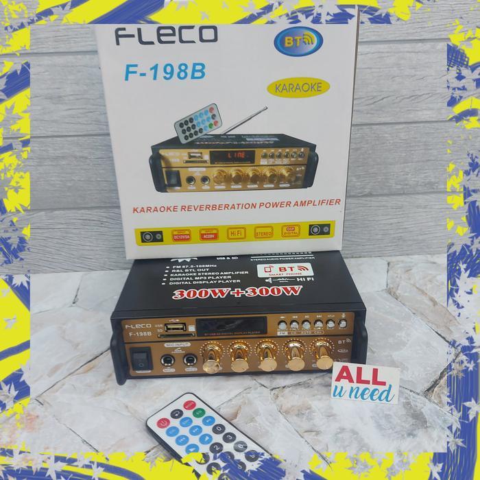 Power Amplifier Fleco BT-198A - Amplifier Karaoke Bluetooth Fleco