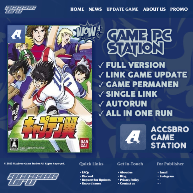 Captain Tsubasa - Game PC/Laptop Autorun Installer