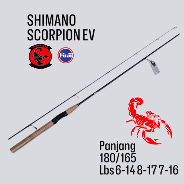 DISKON  35% joran scorpion ev cs line 14-6lb.fujii.custom .180cm 165 cm real seat c14 :REQUEST