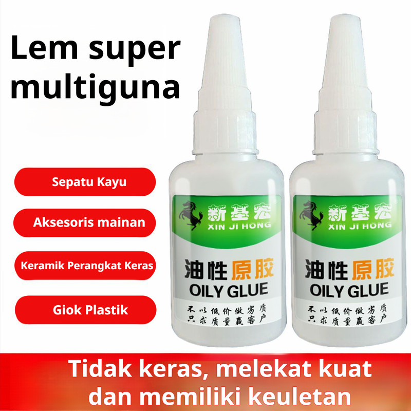 20G Lem Super Glue Serbaguna Kuat Cairan Perekat Lem Berbahan Dasar Minyak Perekat Universal Sepatu 