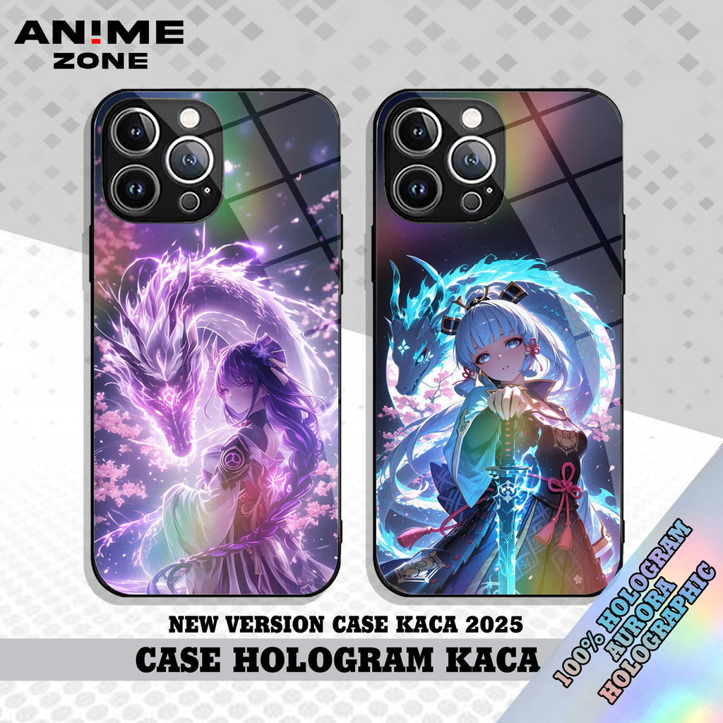 Case Kaca Hologram Xiaomi Redmi Note 10 11 12 Note 13 Pro G236X Genshin Impact New Softcase Premium 