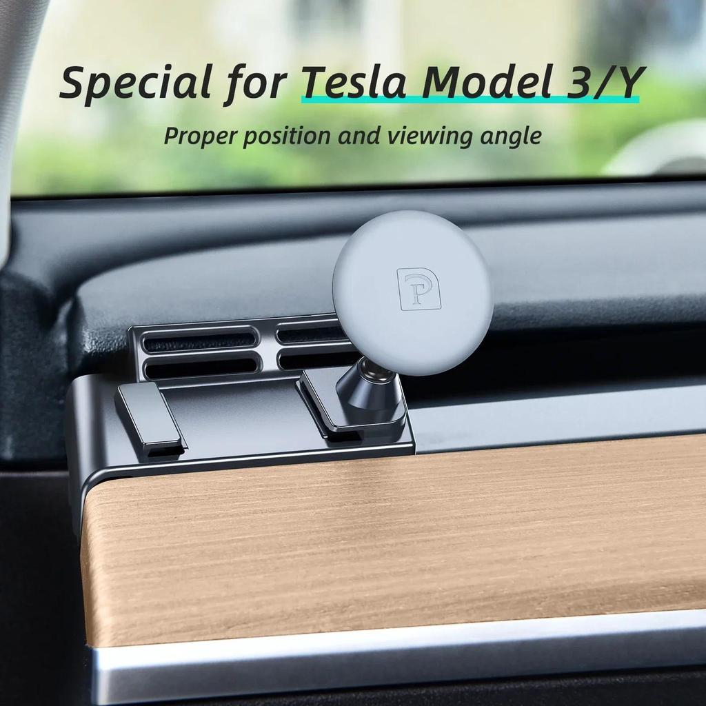 Eary for Tesla Phone Mount for Tesla Model 3/Y Accessories with MagSafe Magnetic Stand Dashboard Ven