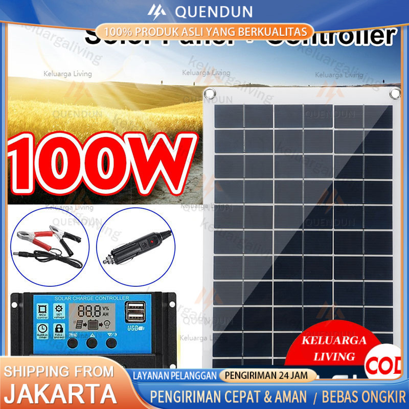 100W SOLAR PANEL PANEL SURYA PEMBANGKIT LISTRIK TENAGA SURYA 100W SOLAR PANEL PANEL SOLAR PANEL SURY