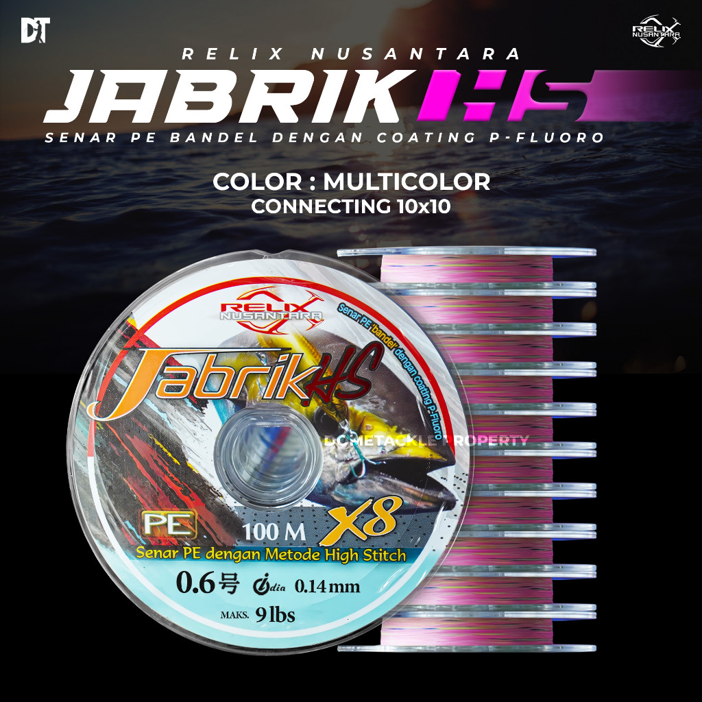 SALEBest Seller Jabrik HS X8 Connecting 100m dan Pack 200m 300m 400m 500m Multicolor dan Moss Green 