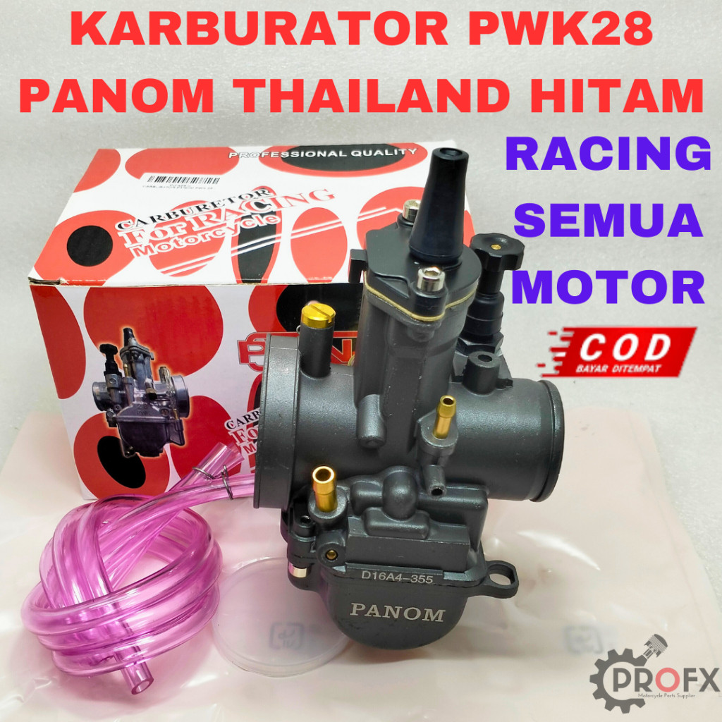 KARBURATOR PWK28 PANOM HITAM THAILANG RACING UNIVESAL KUALITAS ORIGINAL KARBU CARBU CARBURETOR
