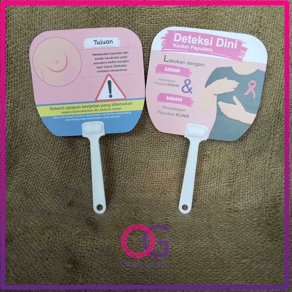 KIPAS DETEKSI DINI KANGKER PAYUDARA - KIPAS SOUVENIR - KESEHATAN - PENYAKIT KANGKER PAYUDARA