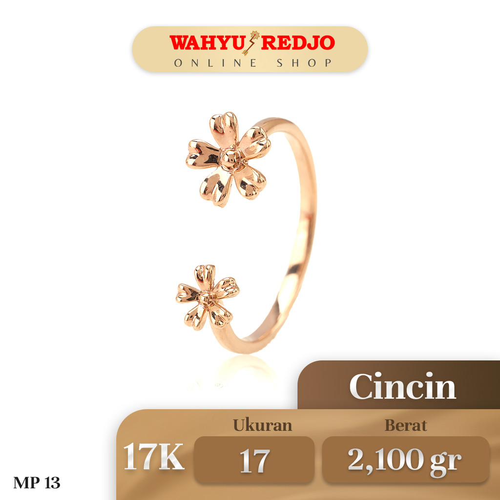 Cincin Emas Kadar 17K Wahyu Redjo CC-17K-29179177-PMR