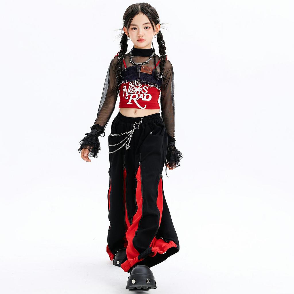 Girls' Jazz Dance Costume Trendy Cool Fashionable Street Style Children's jazz Children's Street Dan