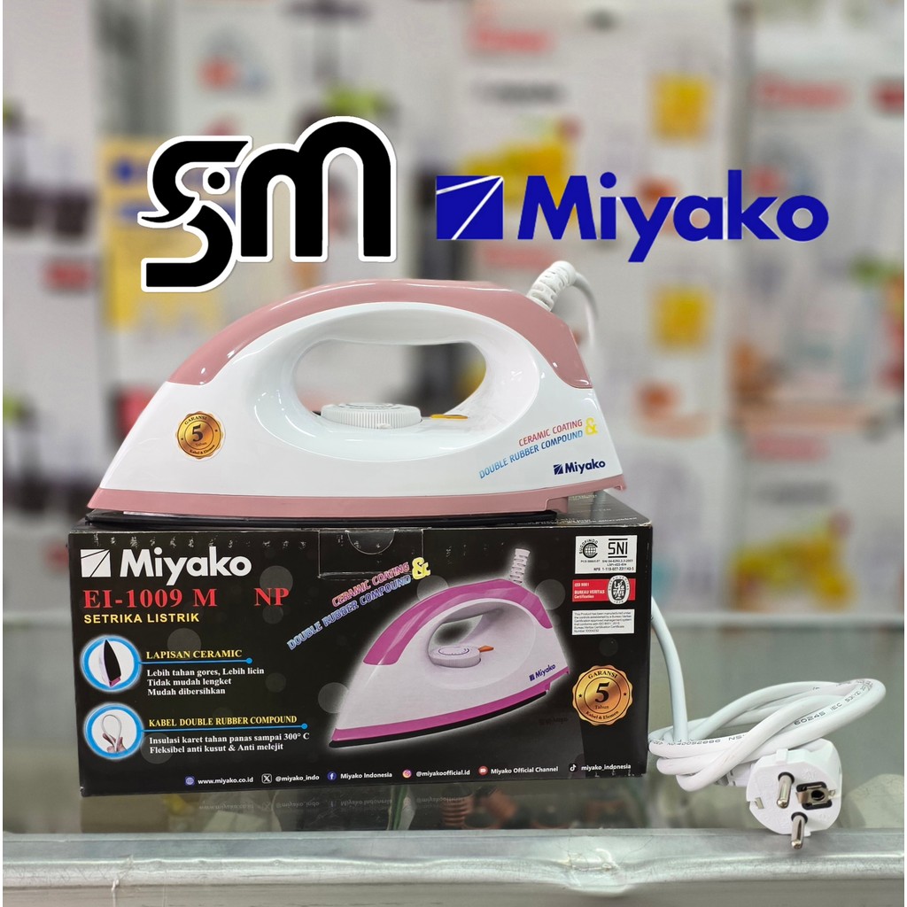 Setrika Miyako EI-1009 Dry iron EI1009 Gosokan