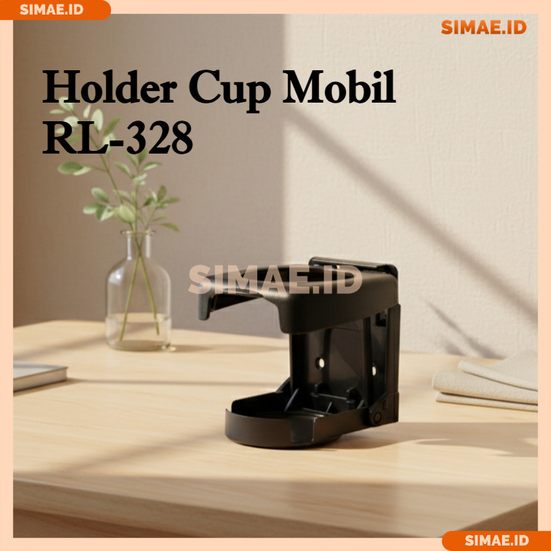 Holder Cup Mobil RL-328 Lipat Bahan ABS Dudukan Gelas Minum Botol 500ml Universal Praktis